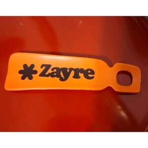 Vintage 70s 80s Zayre Discount Store Shoehorn Orange Plastic EUC Defunct